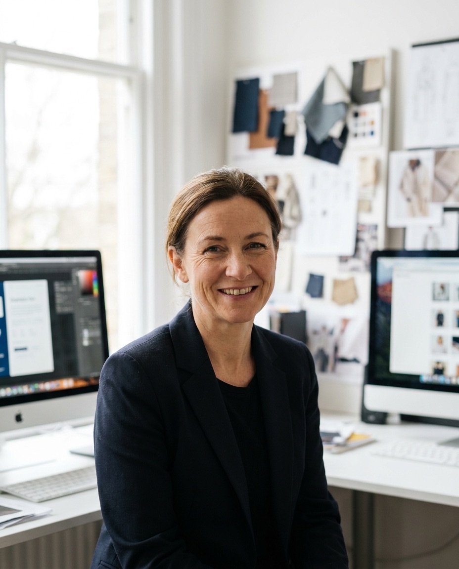 Elise Roman, creative director at Highwire, in her design studio